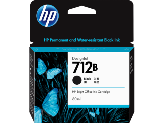 Hình của HP 712B 80-ml Black DesignJet Ink Cartridge (3ED29A)