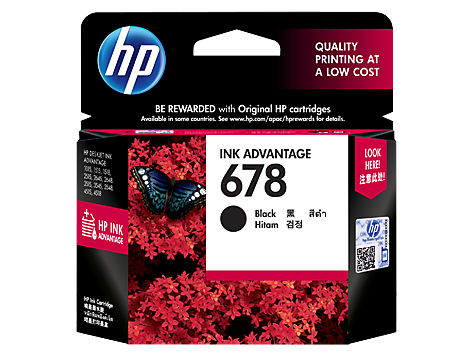 HP 678 Black Original Ink Advantage Cartridge (CZ107AA)