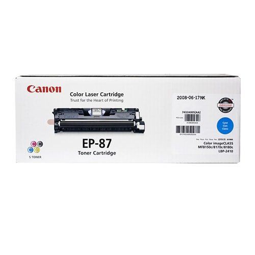 Hình của Mực in Canon EP-87 Cyan Toner Cartridge (7432A005)