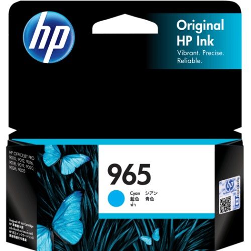 Hình của HP 965 Cyan Original Ink Cartridge (3JA77AA)