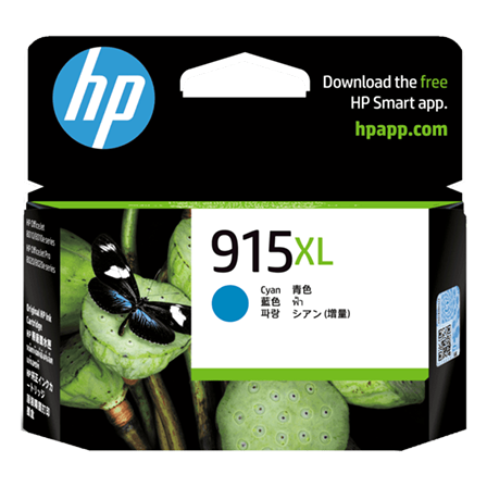 Hình của HP 915XL High Yield Cyan Original Ink Cartridge (3YM19AA)