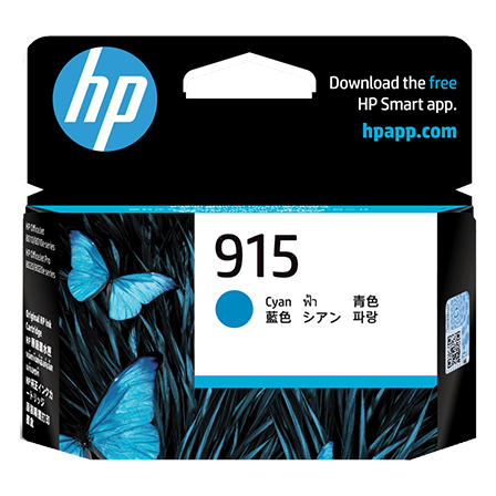 Hình của HP 915 Cyan Original Ink Cartridge (3YM15AA)