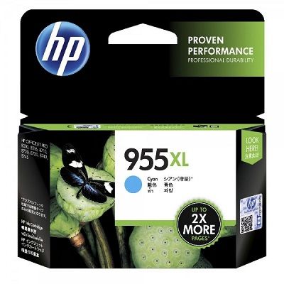 Hình của HP 955XL High Yield Cyan Original Ink Cartridge (L0S63AA)