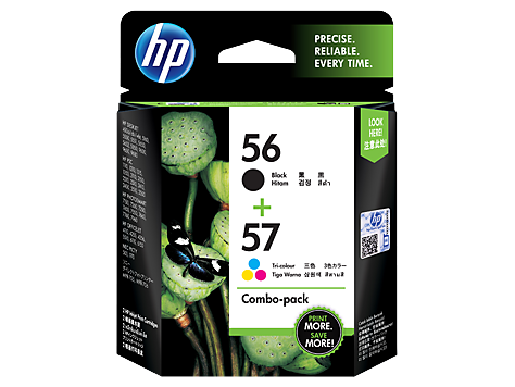 Hình của HP 56 Black/57 Tri-color 2-pack Original Ink Cartridges (CC629AA)