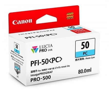 Hình của Mực in Canon PFI-50 Photo Cyan Ink Tank (0538C001AA)