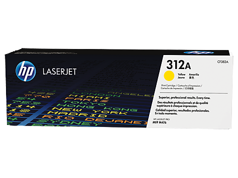 HP 312A Yellow Original LaserJet Toner Cartridge (CF382A)