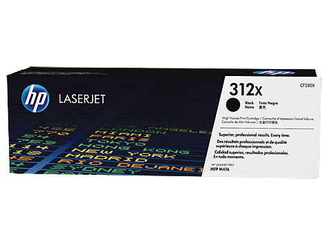 HP 312X High Yield Black Original LaserJet Toner Cartridge (CF380X)
