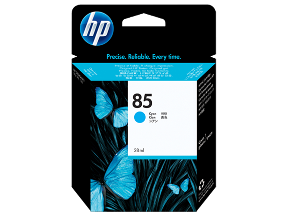 Hình của HP 85 28-ml Cyan DesignJet Ink Cartridge (C9425A)