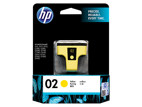 Hình của HP 02 Yellow Original Ink Cartridge (C8773WA)