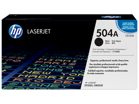 Hình của HP 504A Black Original LaserJet Toner Cartridge (CE250A)