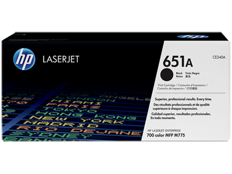 Hình của HP 651A Black Original LaserJet Toner Cartridge (CE340A)