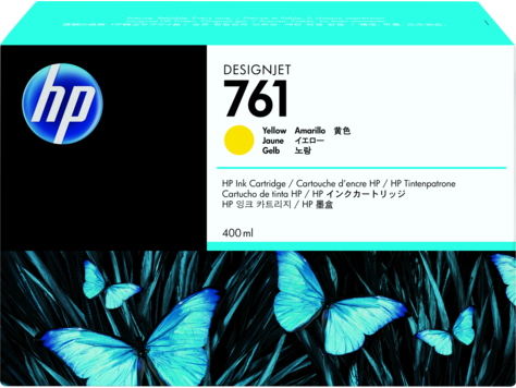 Hình của HP 761 400-ml Yellow DesignJet Ink Cartridge (CM992A)