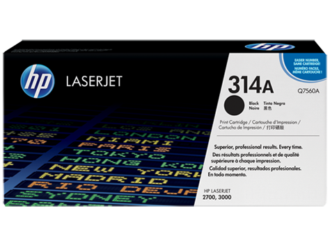 Hình của HP 314A Black Original LaserJet Toner Cartridge (Q7560A)