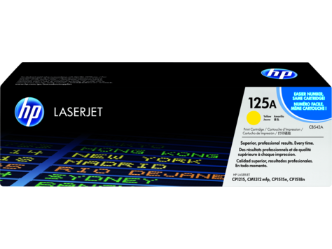 Hình của HP 125A Yellow Original LaserJet Toner Cartridge (CB542A)