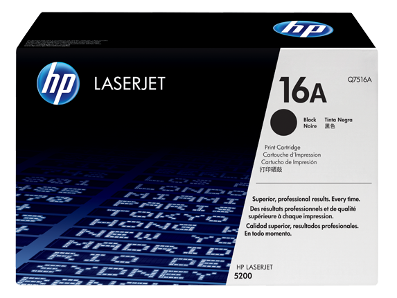 Hình của HP 16A Black Original LaserJet Toner Cartridge (Q7516A)