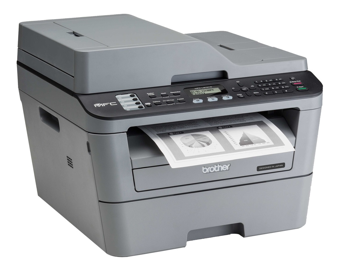 Máy in Laser trắng đen đa năng Brother MFC-L2701D – In 2 mặt tự động, Copy, Scan, Fax