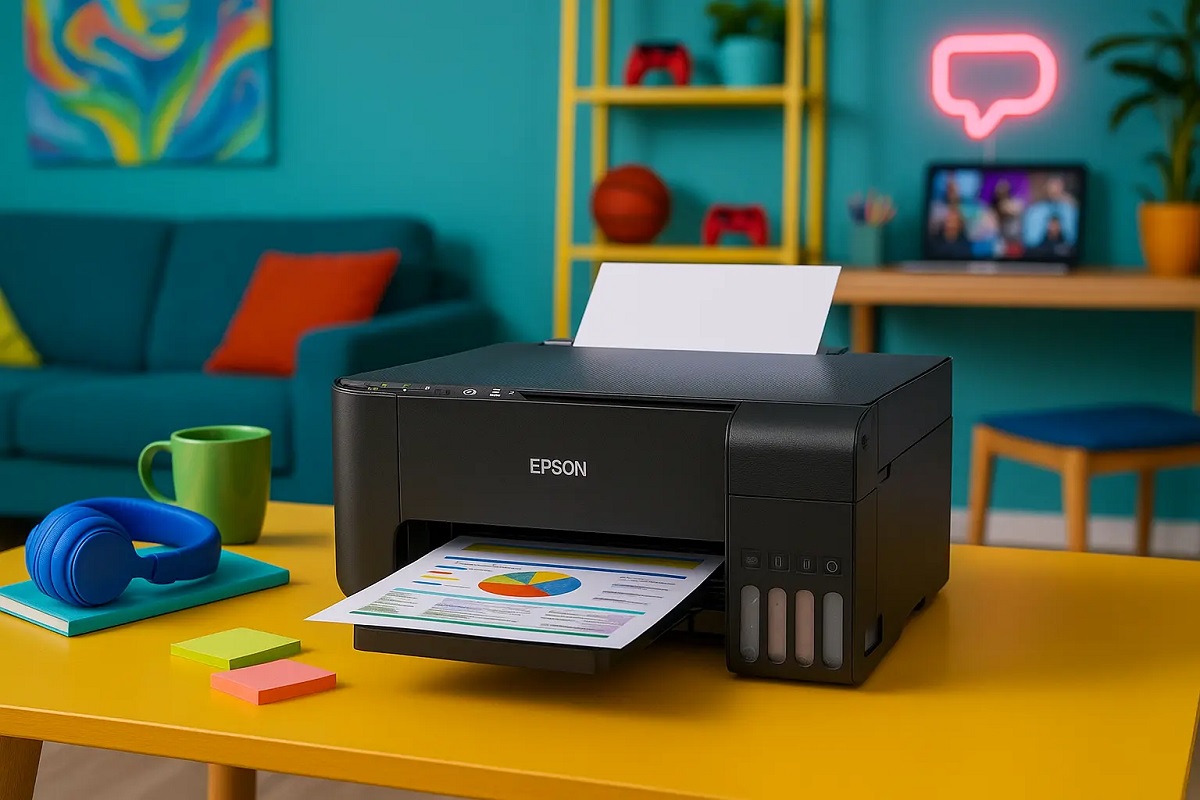 Máy in phun màu đa năng Epson EcoTank L3250 – In, Scan, Copy, Wi-Fi, tiết kiệm mực, chính hãng