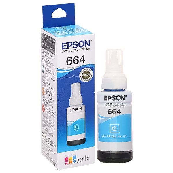 Mực in Epson T6642 Cyan Ink Bottle – Chính hãng, màu xanh lam chuẩn, giá tốt