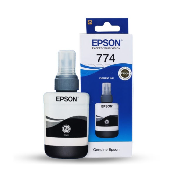 Mực in Epson T774 Black Ink Bottle – Chính hãng, in đậm nét, dung tích lớn