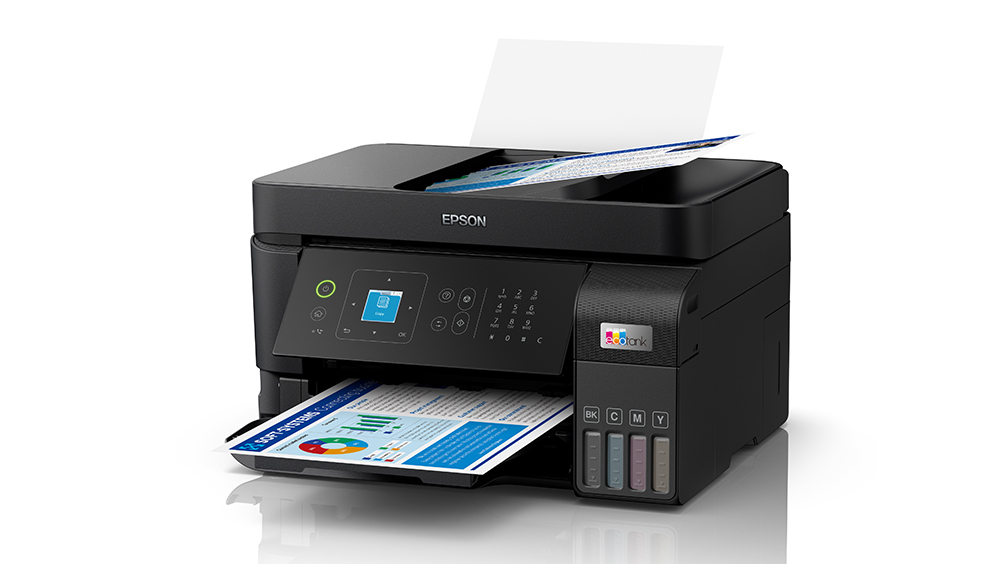 Máy in phun màu đa năng Epson EcoTank L5290 – In, Scan, Copy, Fax, Wi-Fi, ADF, tiết kiệm mực, chính hãng