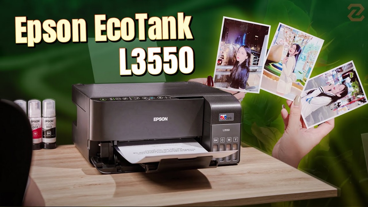 Máy in phun màu đa năng Epson EcoTank L3550 – In, Scan, Copy, Wi-Fi, tiết kiệm mực, chính hãng