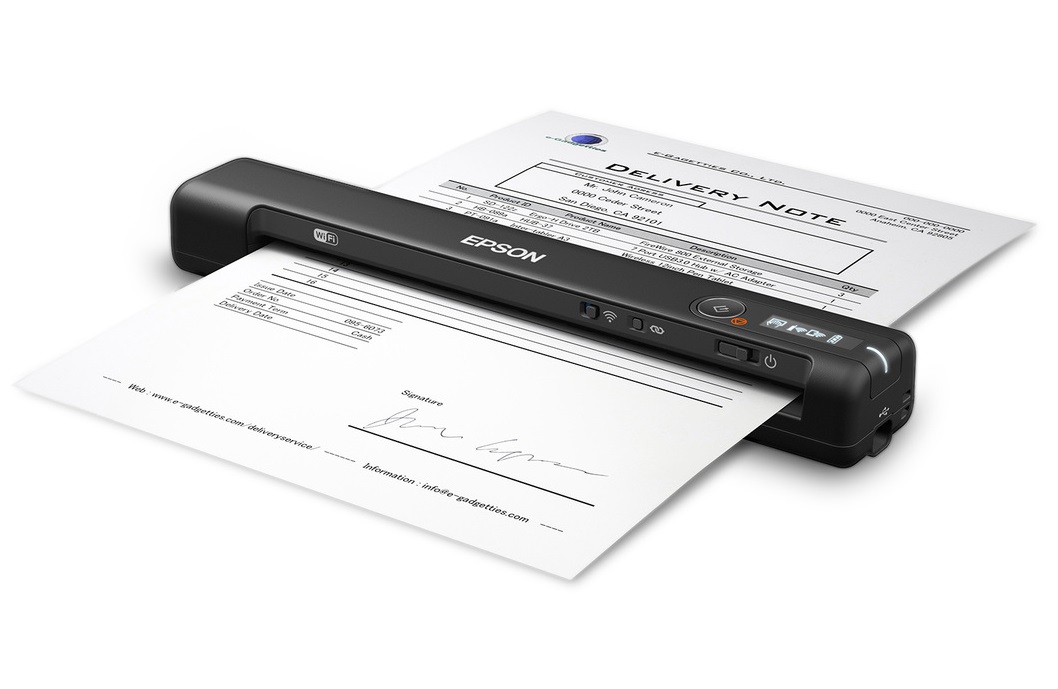 Máy scan di động Epson WorkForce ES-60W – Wi-Fi, scan tài liệu nạp giấy, chính hãng