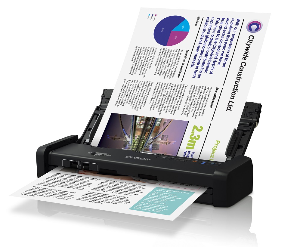 Máy scan di động Epson WorkForce DS-310 – Khổ A4, scan 2 mặt tự động, chính hãng