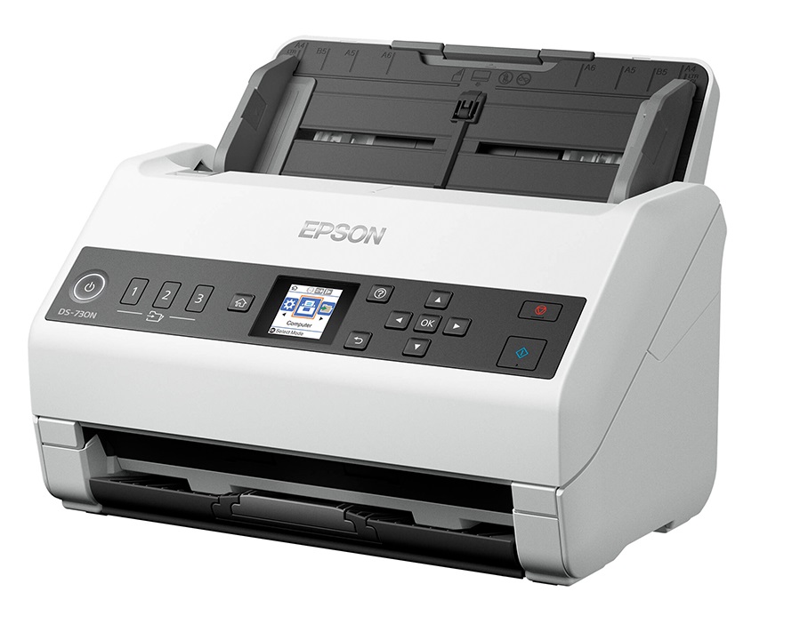 Máy scan Epson WorkForce DS-730N – A4, quét 2 mặt tự động, kết nối LAN, chính hãng