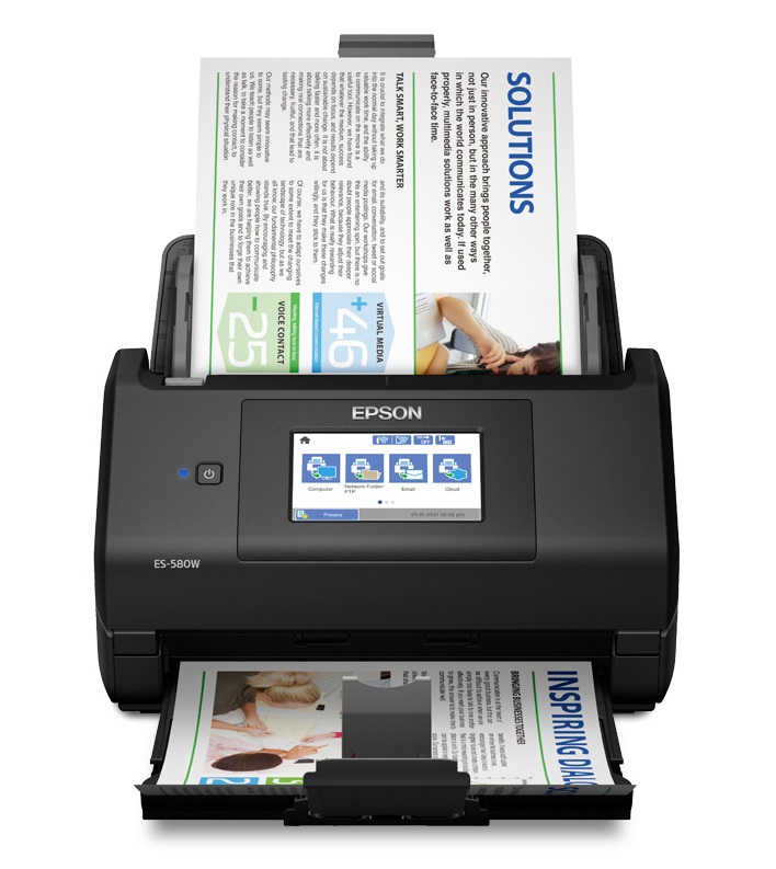 Máy scan Epson WorkForce ES-580W – A4, quét 2 mặt tự động, Wi-Fi, chính hãng