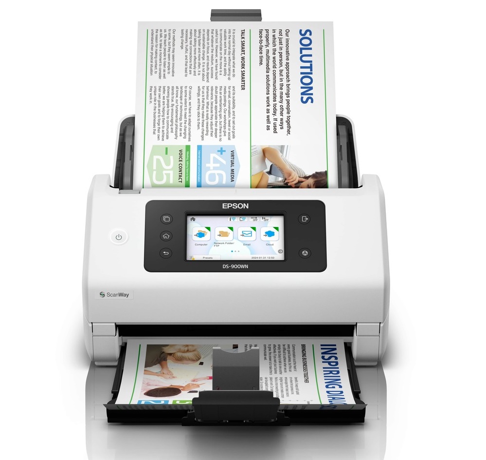 Máy scan Epson WorkForce DS-900WN – A4, scan 2 mặt tự động, kết nối không dây, chính hãng