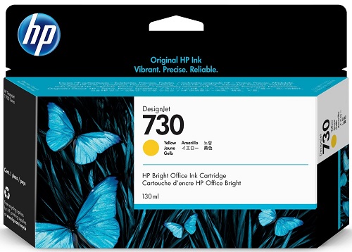 Hình của HP 730 130-ml Yellow DesignJet Ink Cartridge (P2V64A)