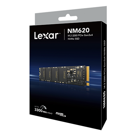 Hình của Lexar NM620 1TB SSD, M.2 2280 PCIe Gen3x4 NVMe (LNM620X001T-RNNNG)